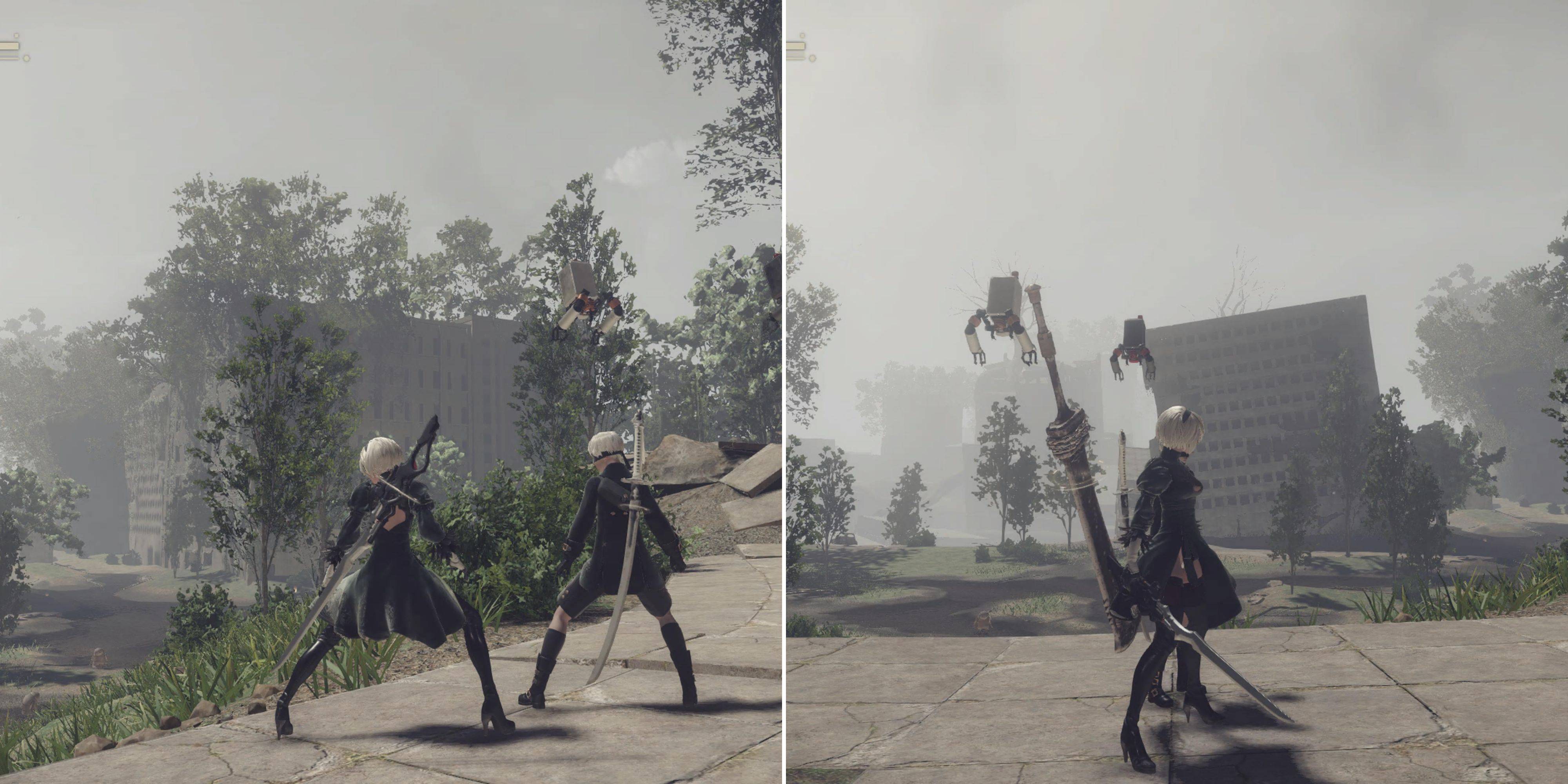 Nier: Automata - Cómo obtener la espada tipo 40