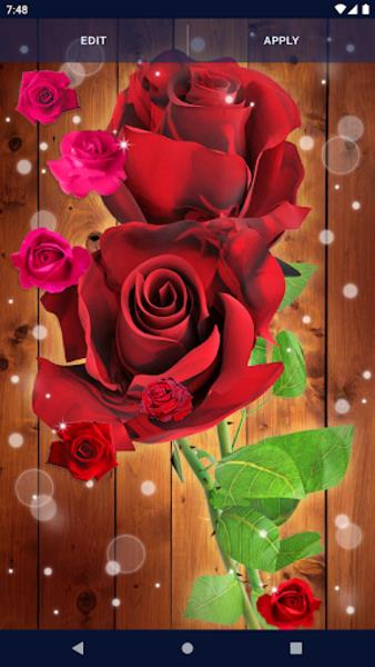 Red Rose Live Wallpaper Capture d'écran 4