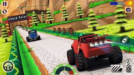 Monster Truck Racing: Car Game Tangkapan skrin 2