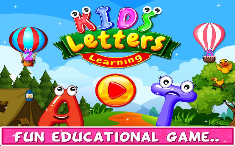 Kids Letters Learning Game Ekran Görüntüsü 1