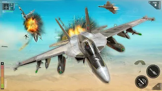 Combat Fighting Airplane Games Captura de tela 2