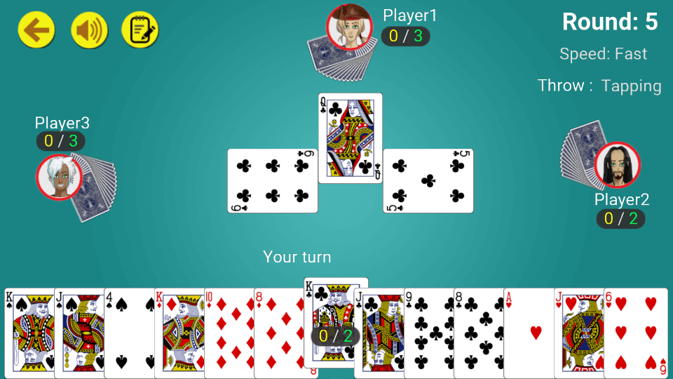 Call break : Offline Card Game 스크린샷 1
