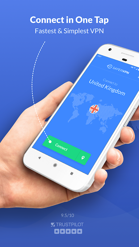 Free VPN Proxy & Hotspot WiFi security - SaferVPN স্ক্রিনশট 1