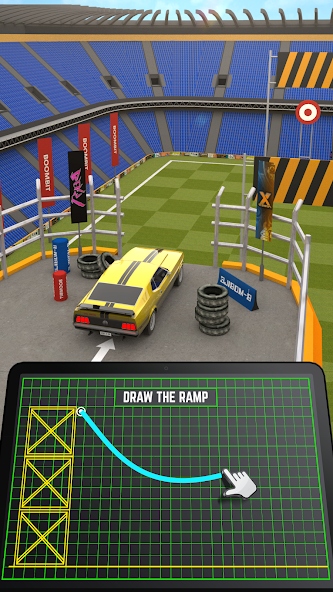 Ramp Car Jumping Mod Tangkapan skrin 4
