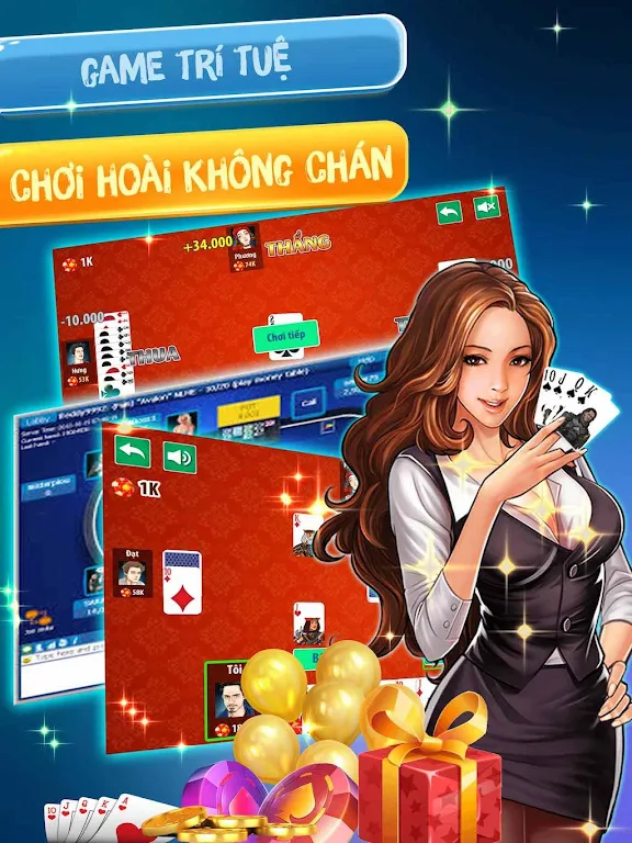 Đánh  tiến lên OFFLINE - tien len mien nam ภาพหน้าจอ 1