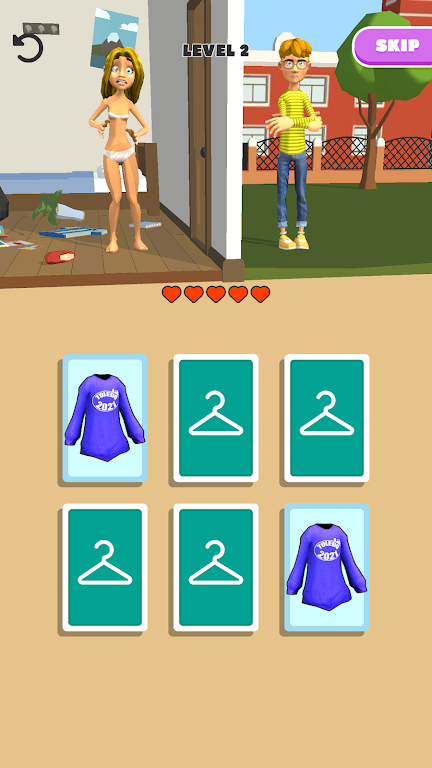 Get Dressed - Memorize & Match Captura de pantalla 1