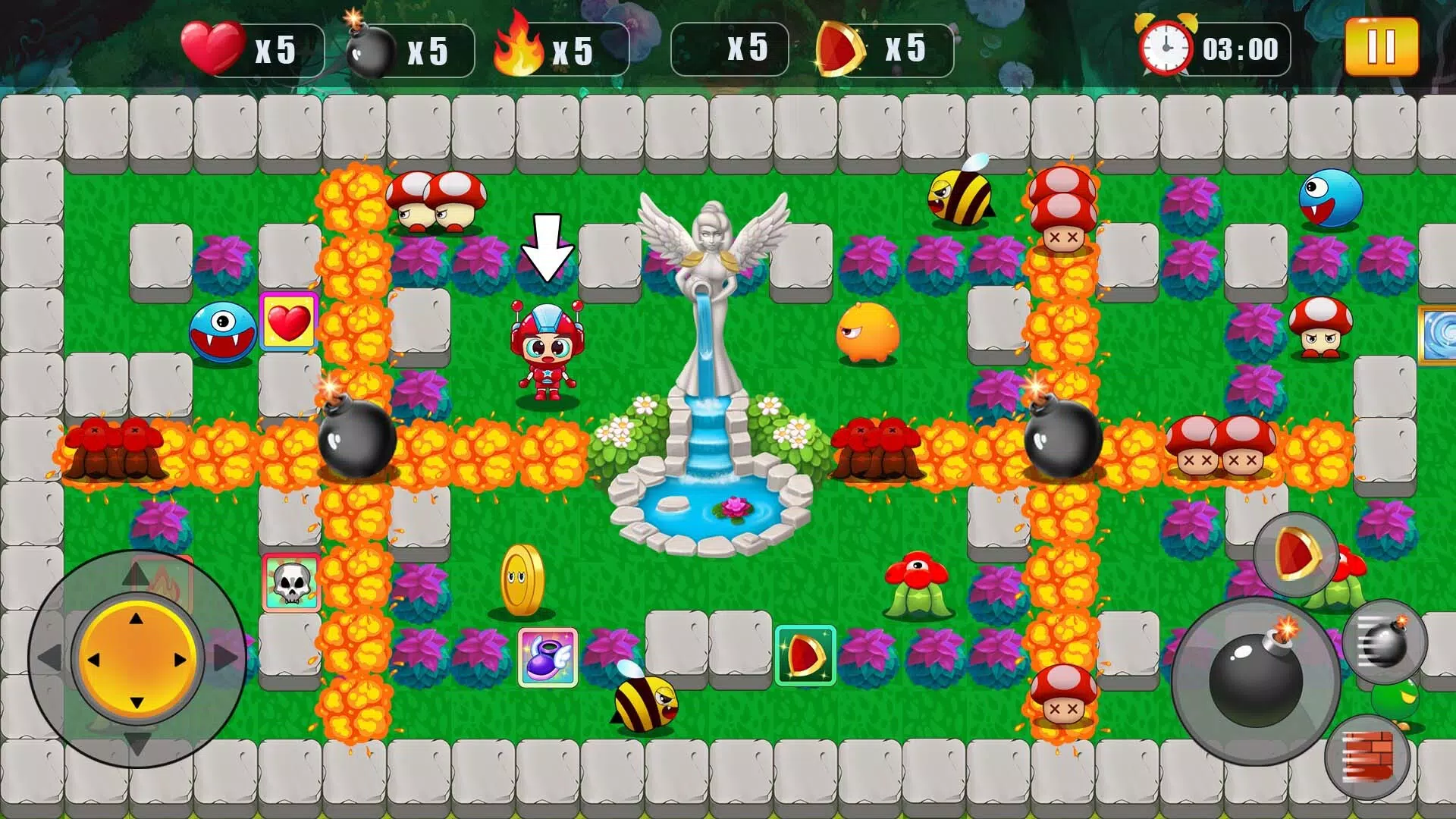 Bomber Battle : Bomb Man Arena Tangkapan skrin 1