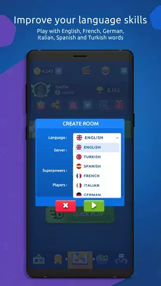 Wordy - Multiplayer Word Game Capture d'écran 4