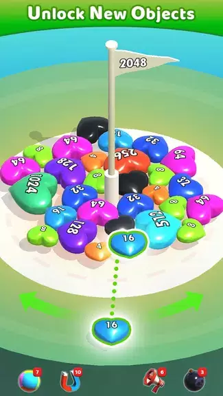 Merge Blocks 3D - 2048 Puzzle Schermafbeelding 3