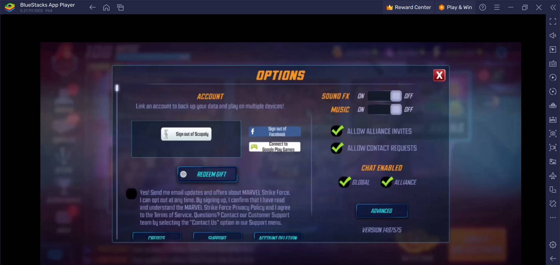 Marvel Strike Force Redeem Code