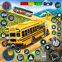 Offroad School Bus Driver Game Tangkapan skrin 2