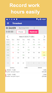 Work Log: Timesheet & Invoice スクリーンショット 1