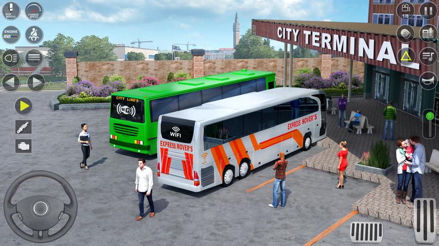 Modern Bus Transport Game 3D Captura de pantalla 4