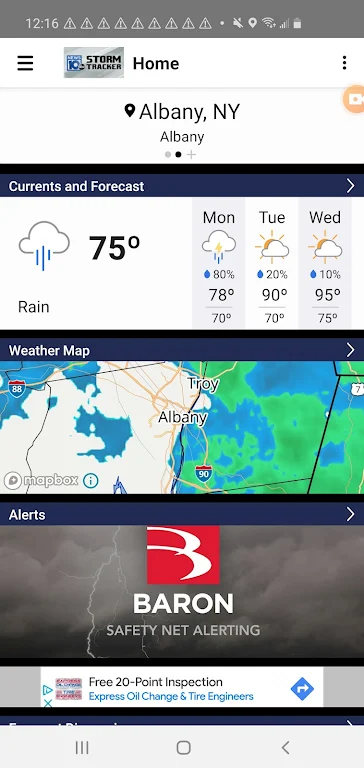 WTEN Storm Tracker - NEWS10 स्क्रीनशॉट 1