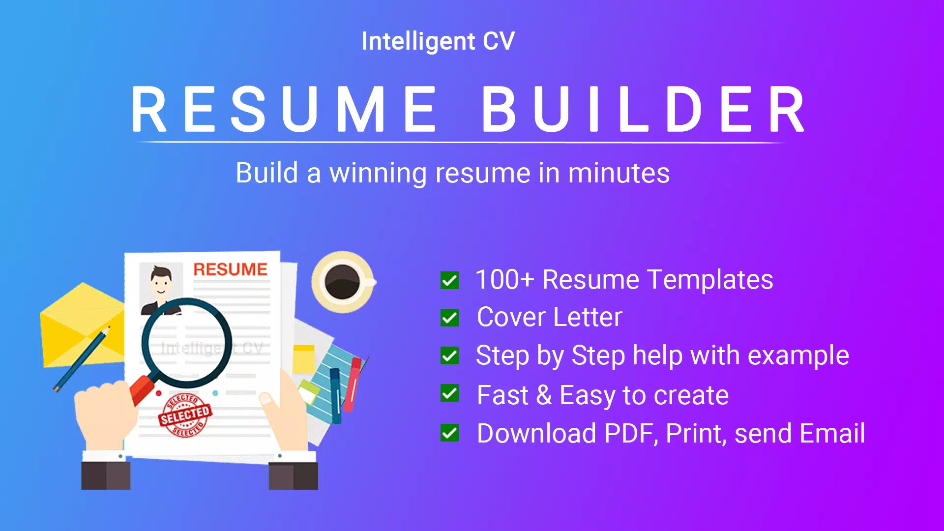 Resume - Intelligent CV maker Screenshot 1