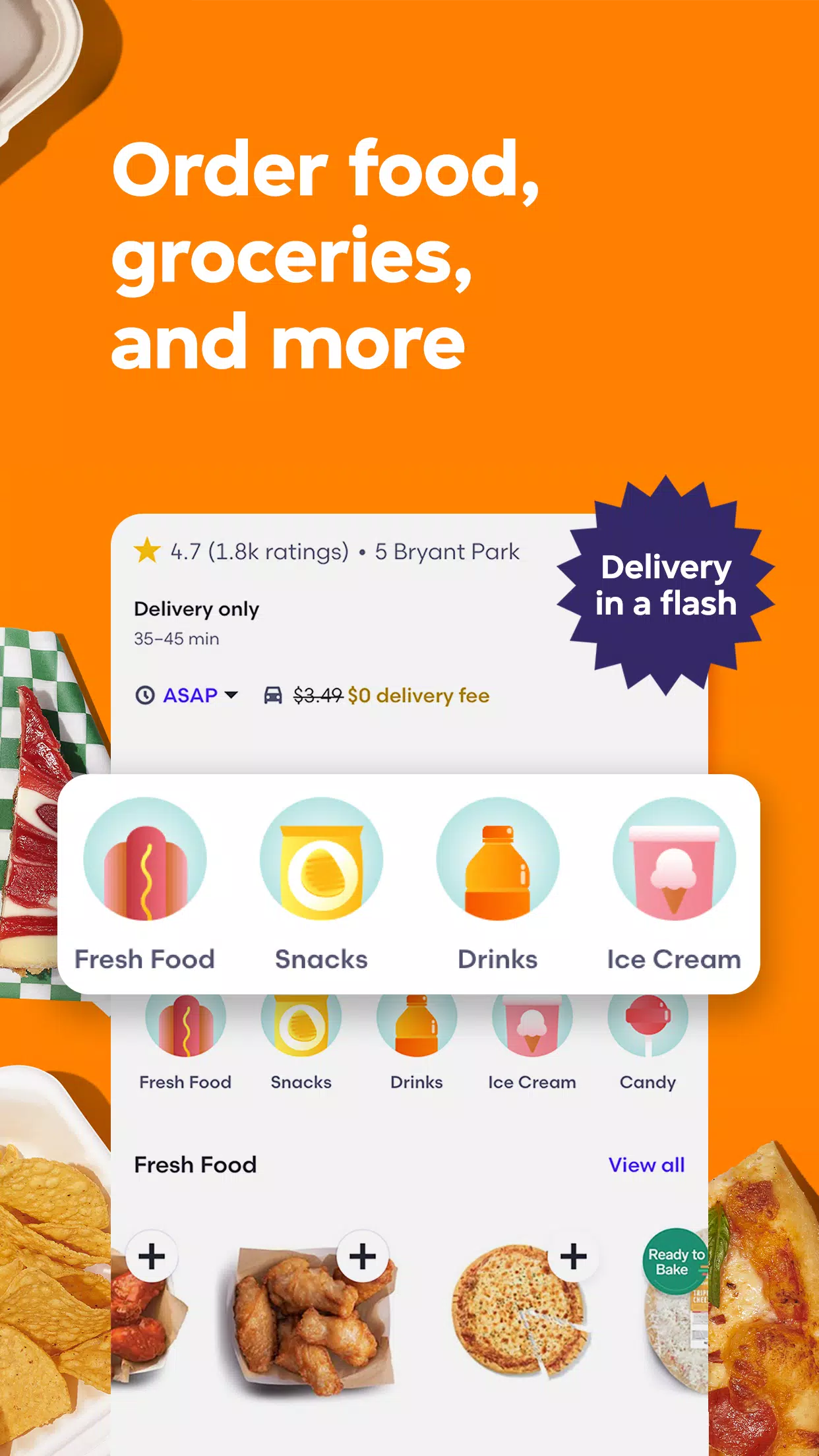 Grubhub: Food Delivery स्क्रीनशॉट 2