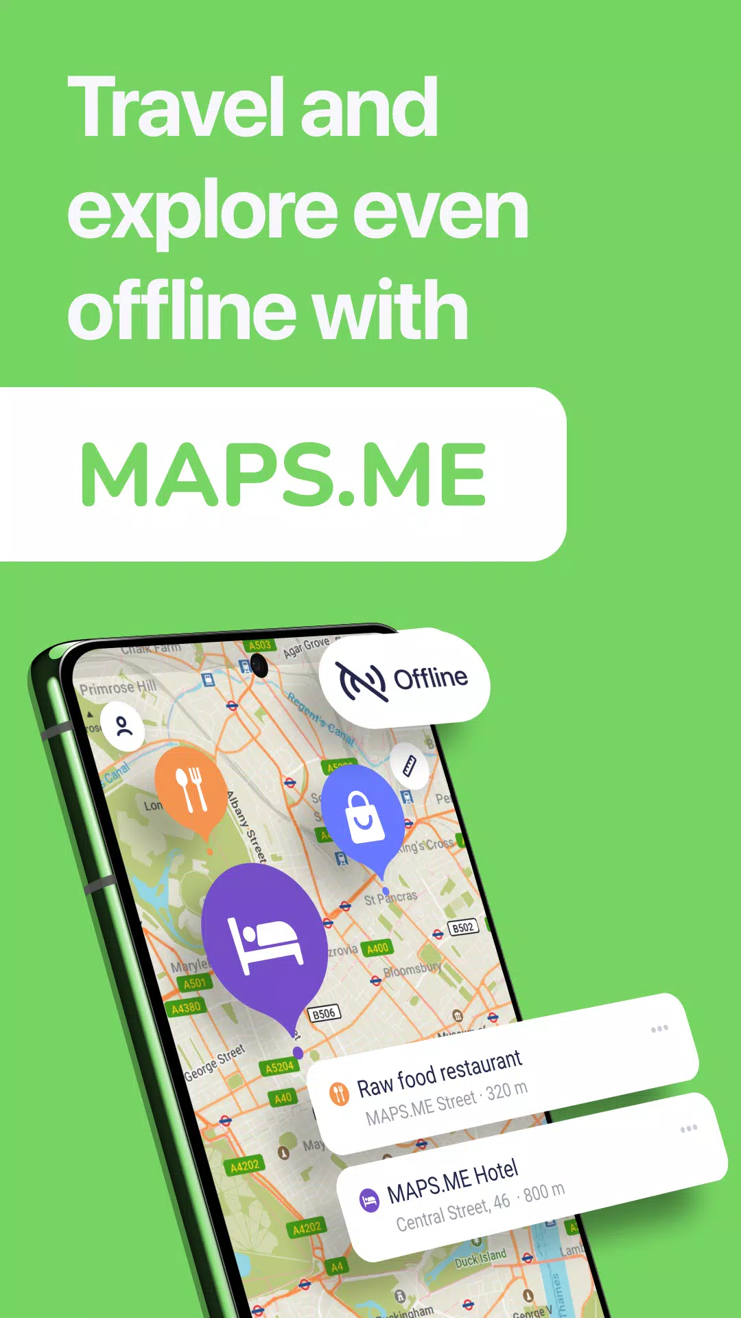 MAPS.ME: Offline maps GPS Nav स्क्रीनशॉट 1