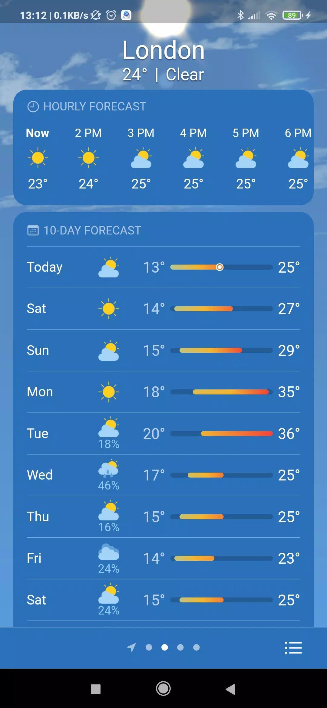 Real Weather ဖန်သားပြင်ဓာတ်ပုံ 3