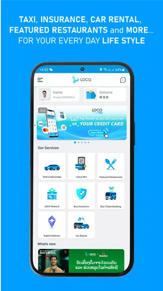 LOCA - Lao Taxi & Super App Скриншот 1