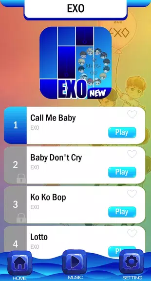 EXO Chibi Piano Tiles স্ক্রিনশট 1