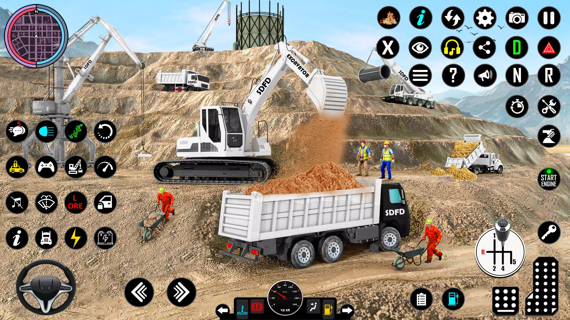 Snow Excavator Simulator Game Скриншот 1