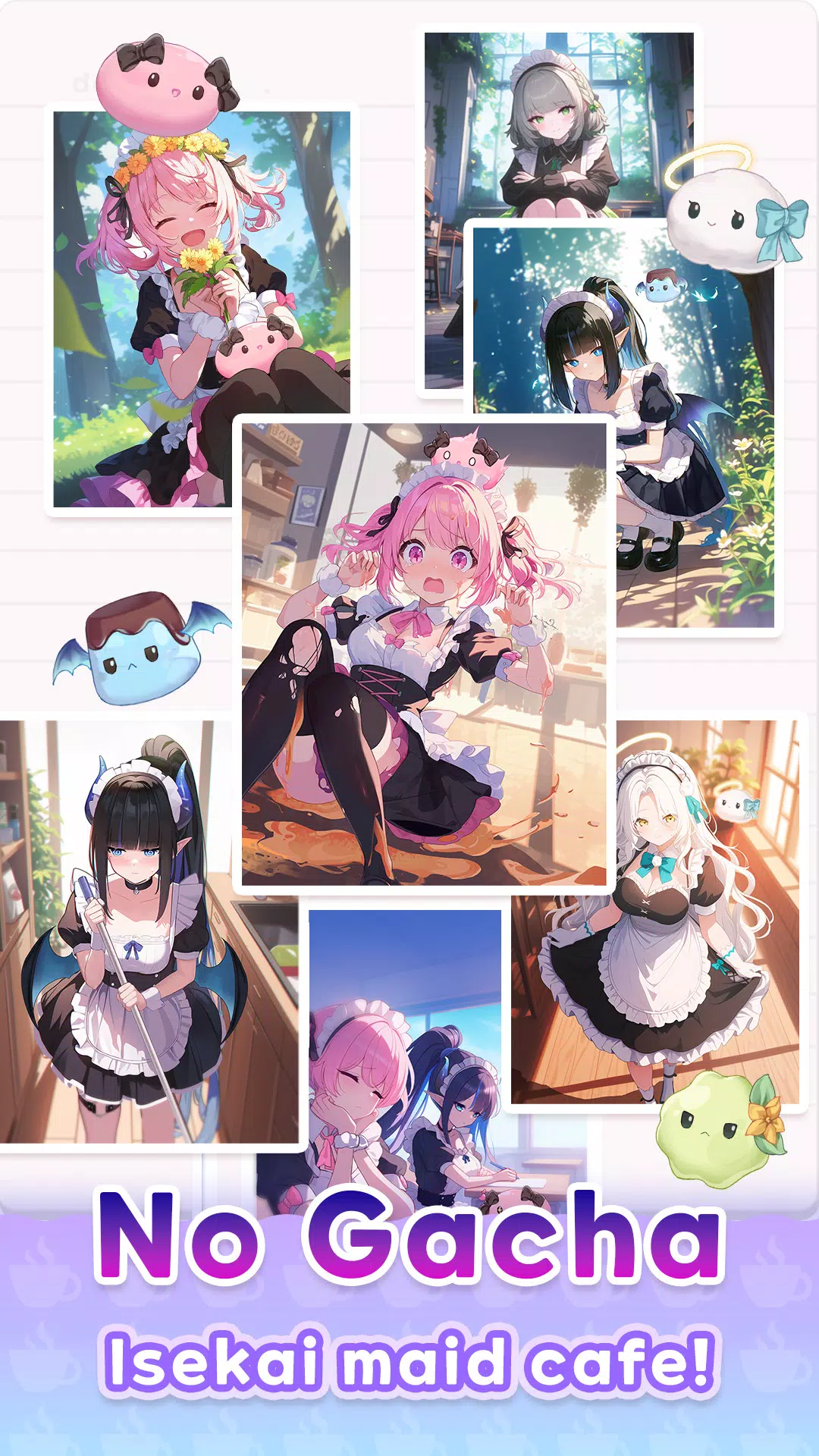 Merge Maid Cafe - Isekai Story Captura de tela 2