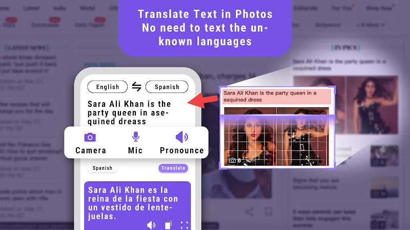 Translate Less with Text Voice Captura de tela 3