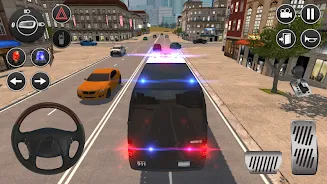 American Police Van Driving Captura de tela 1