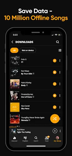 Schermata Audiomack: Music Downloader 2