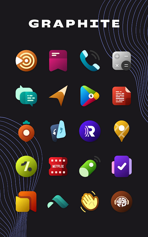 Graphite Icon Pack Mod स्क्रीनशॉट 4