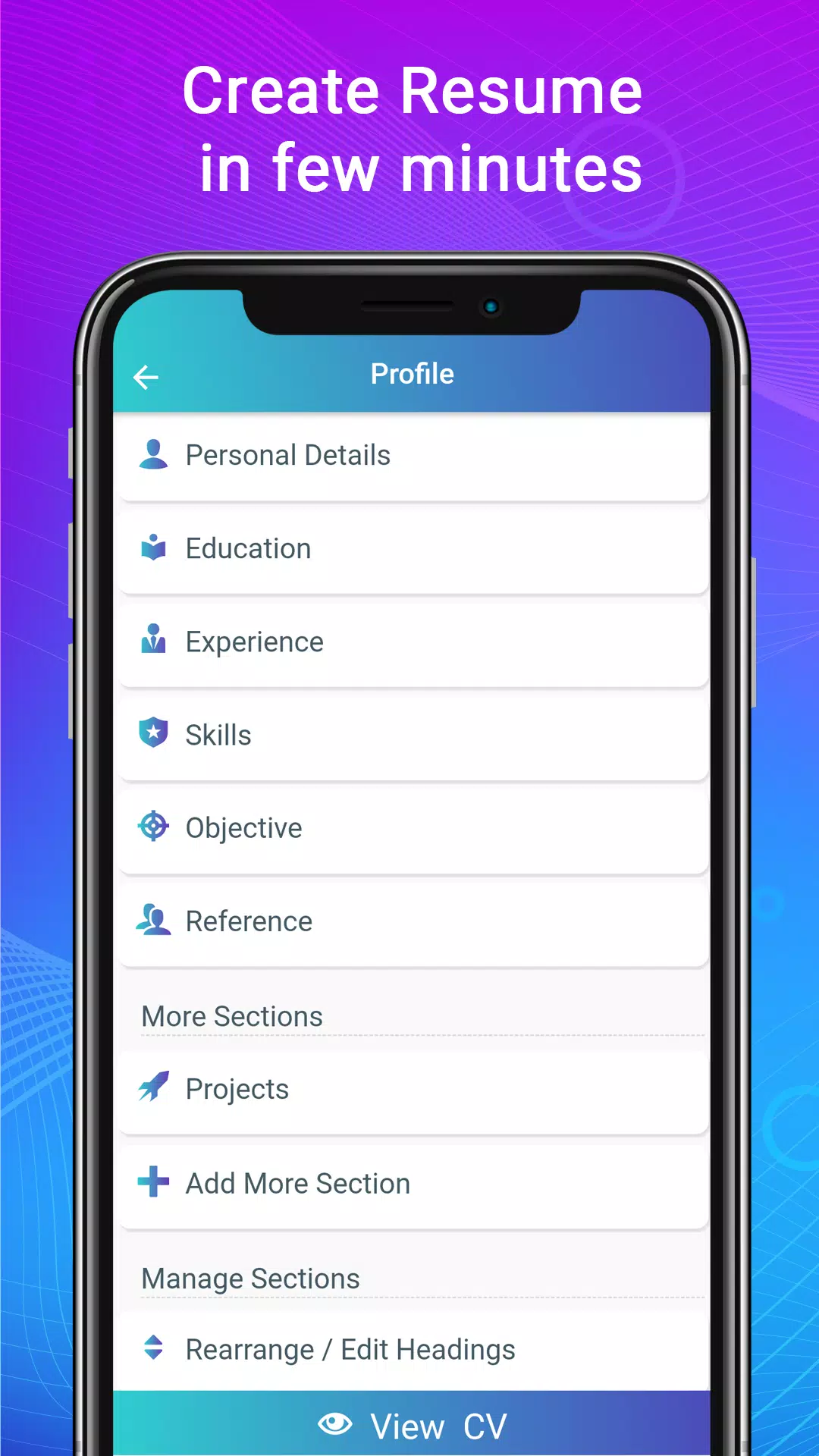 Resume - Intelligent CV maker Screenshot 2