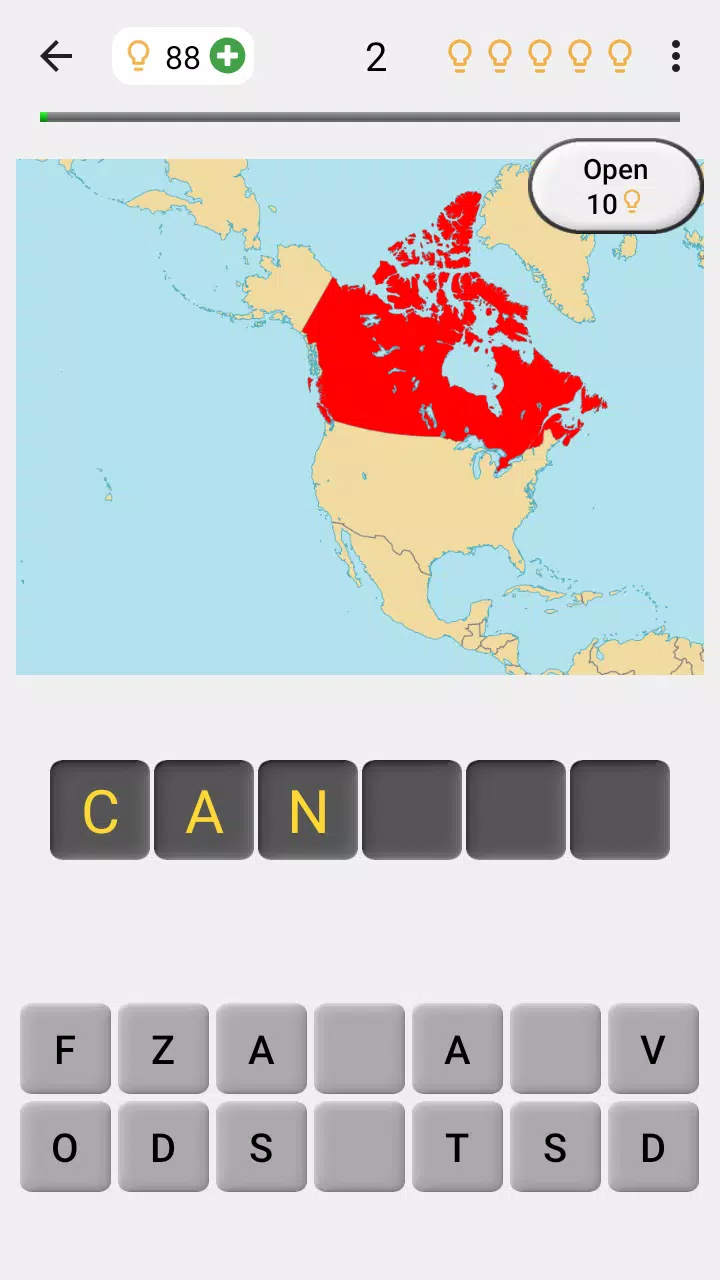 Maps of All Countries Geo-Quiz スクリーンショット 2