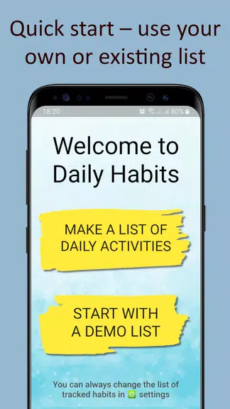 Daily activities tracker Zrzut ekranu 2