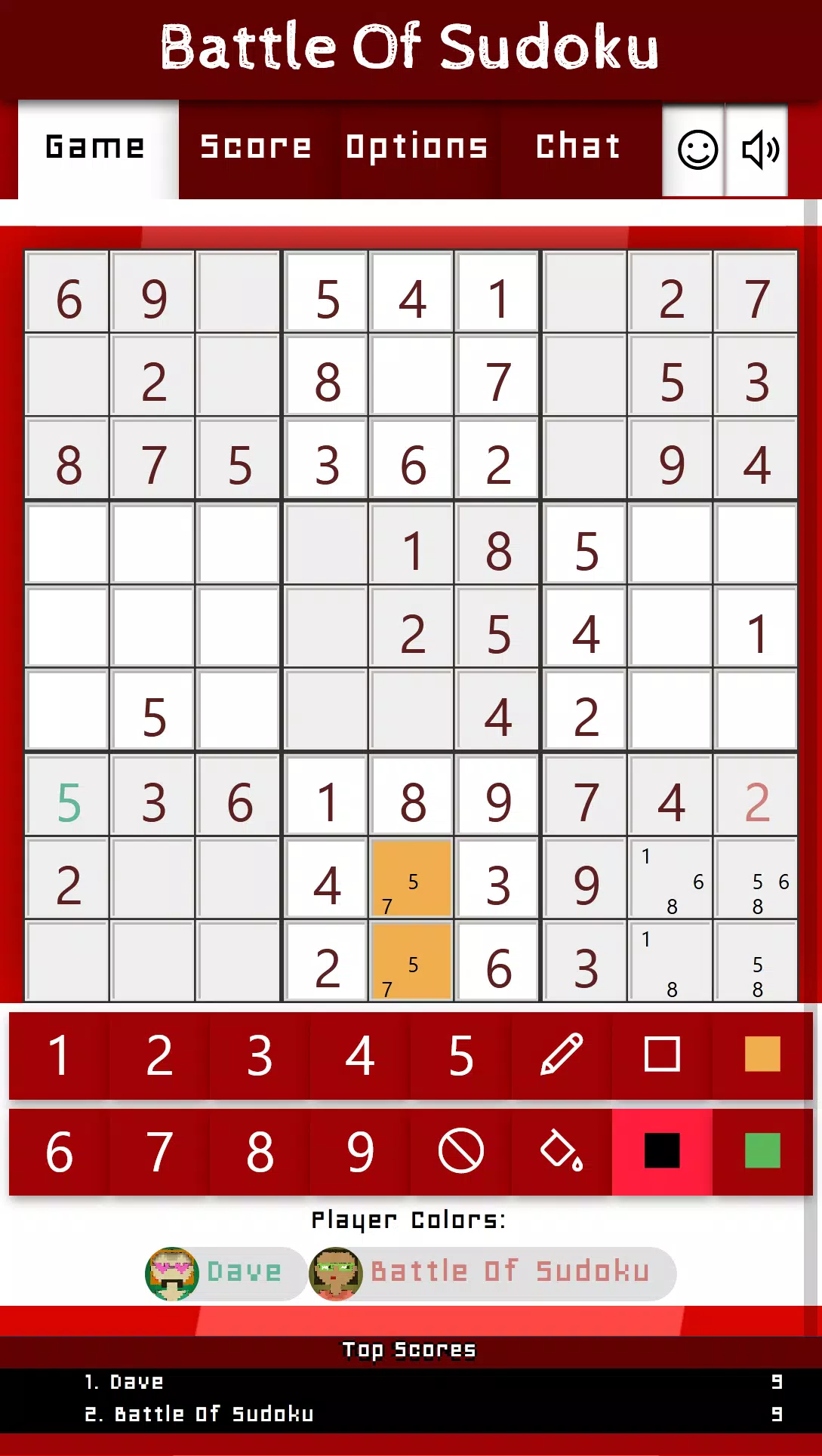 Battle Of Sudoku ภาพหน้าจอ 2