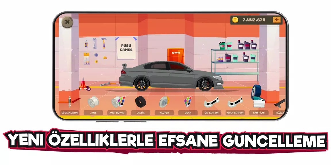 2d Car Series Tuning Game 스크린샷 1