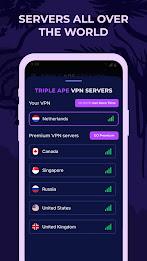 Triple Ape VPN - Safe & Secure Скриншот 2