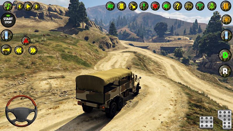 American Army Truck Driving Tangkapan skrin 2