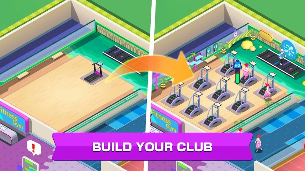 Fitness Club Tycoon Mod 스크린샷 2