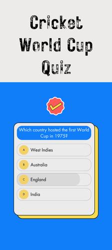 Cricket WorldCup: QuizMaster Screenshot 3