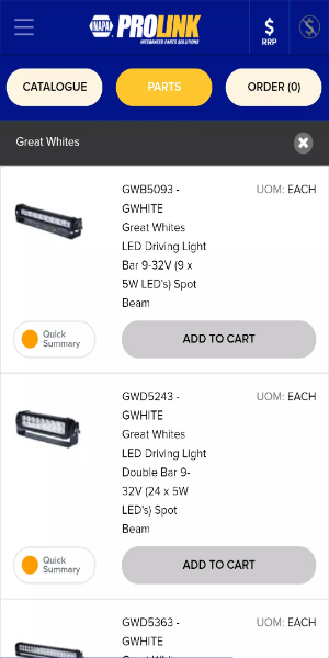 NAPA PROLink Mobile應用截圖第2張