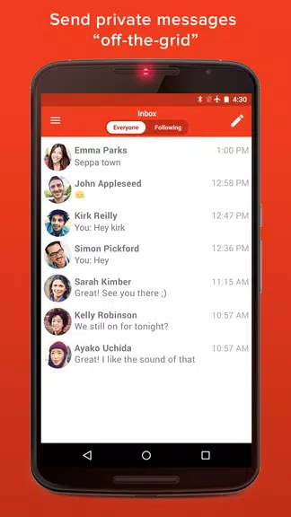 FireChat Captura de pantalla 2