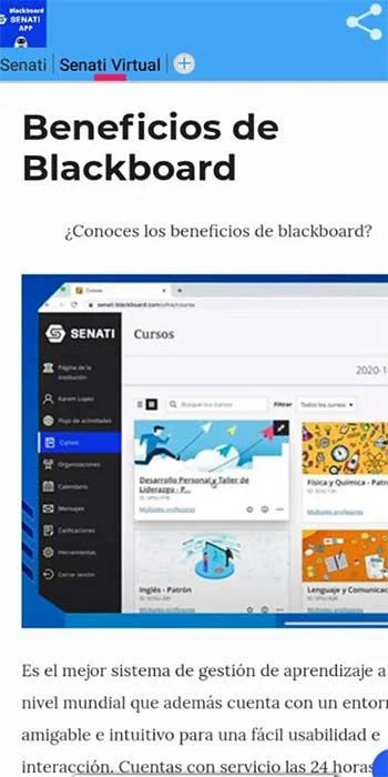 Senati Blackboard 스크린샷 1