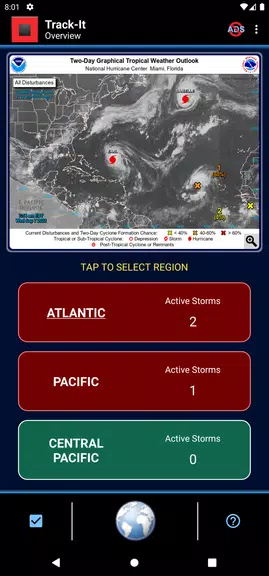 Track-It Hurricane Tracker ภาพหน้าจอ 1