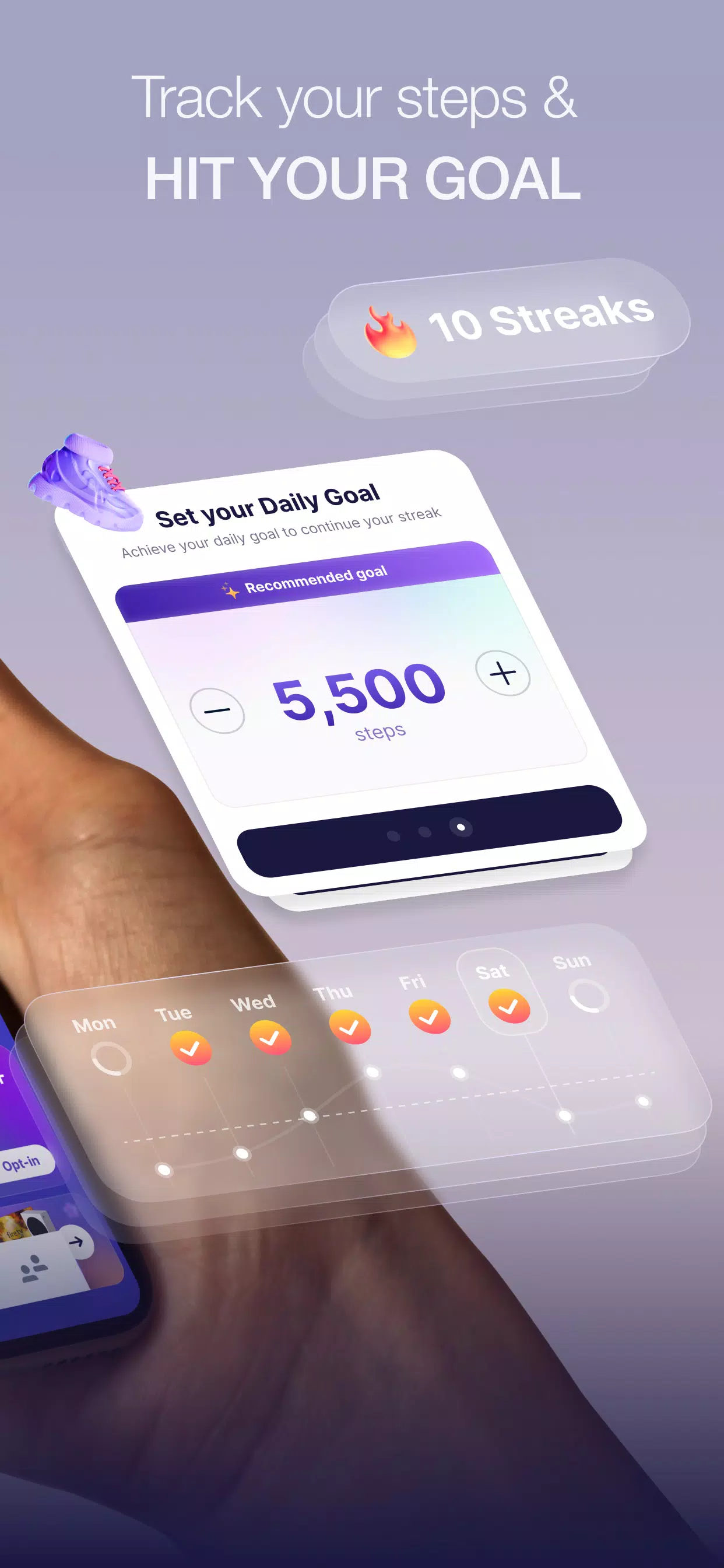 Sweatcoin 걸음 수 추적기 스크린샷 2