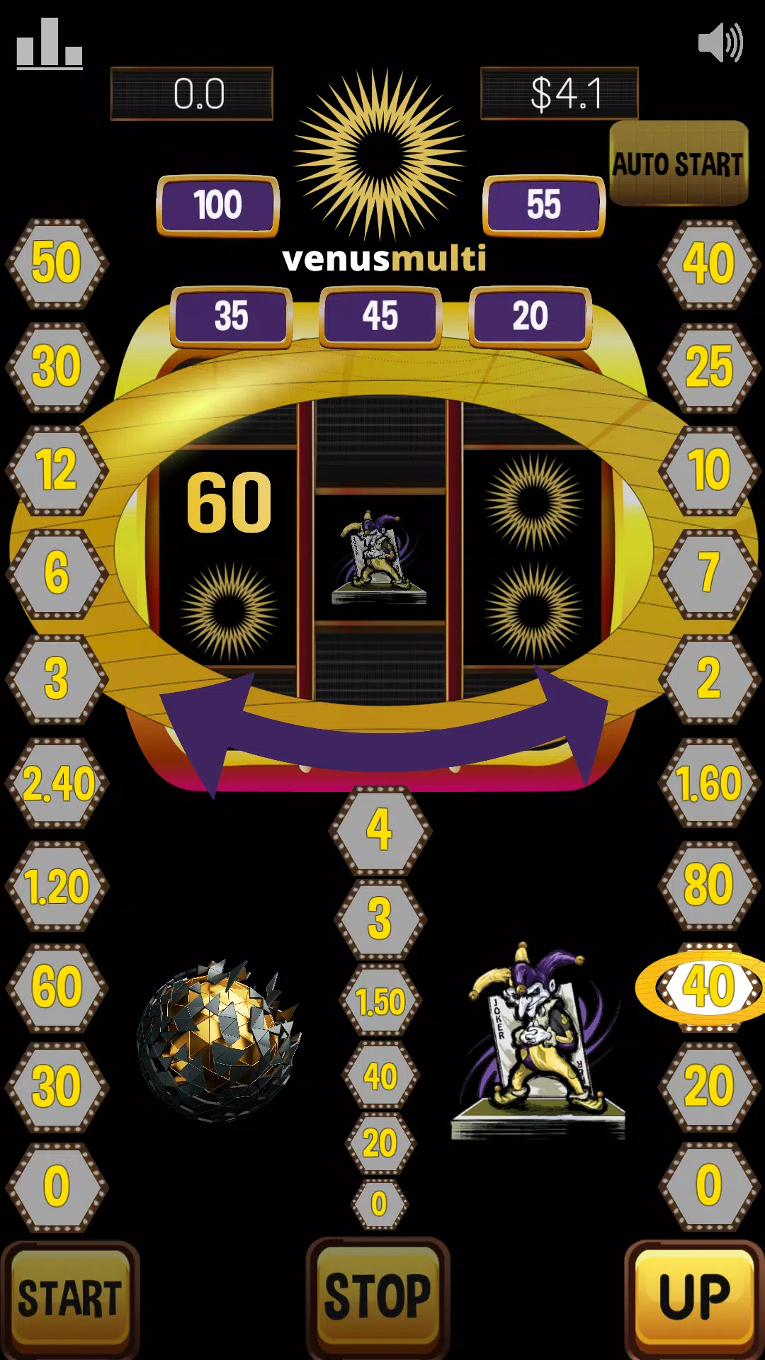 Venus multi slot machine – sun Schermafbeelding 1