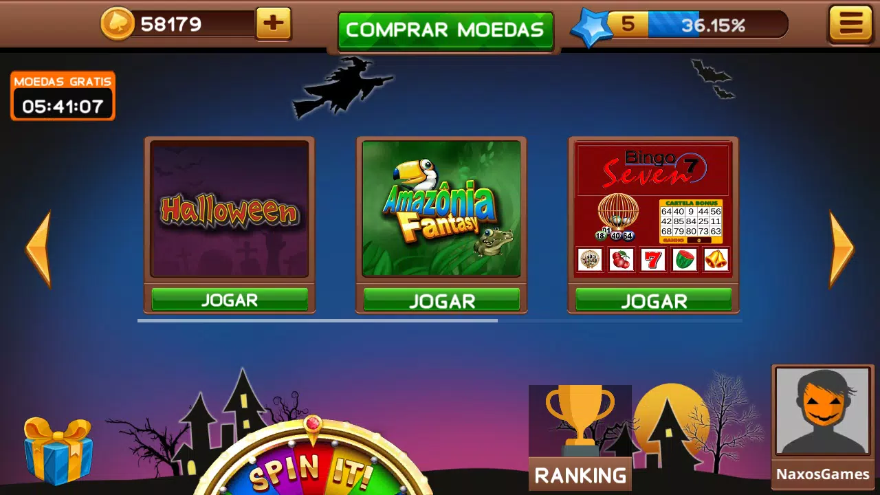 Halloween Caça Niquel e Bingo Tangkapan skrin 4