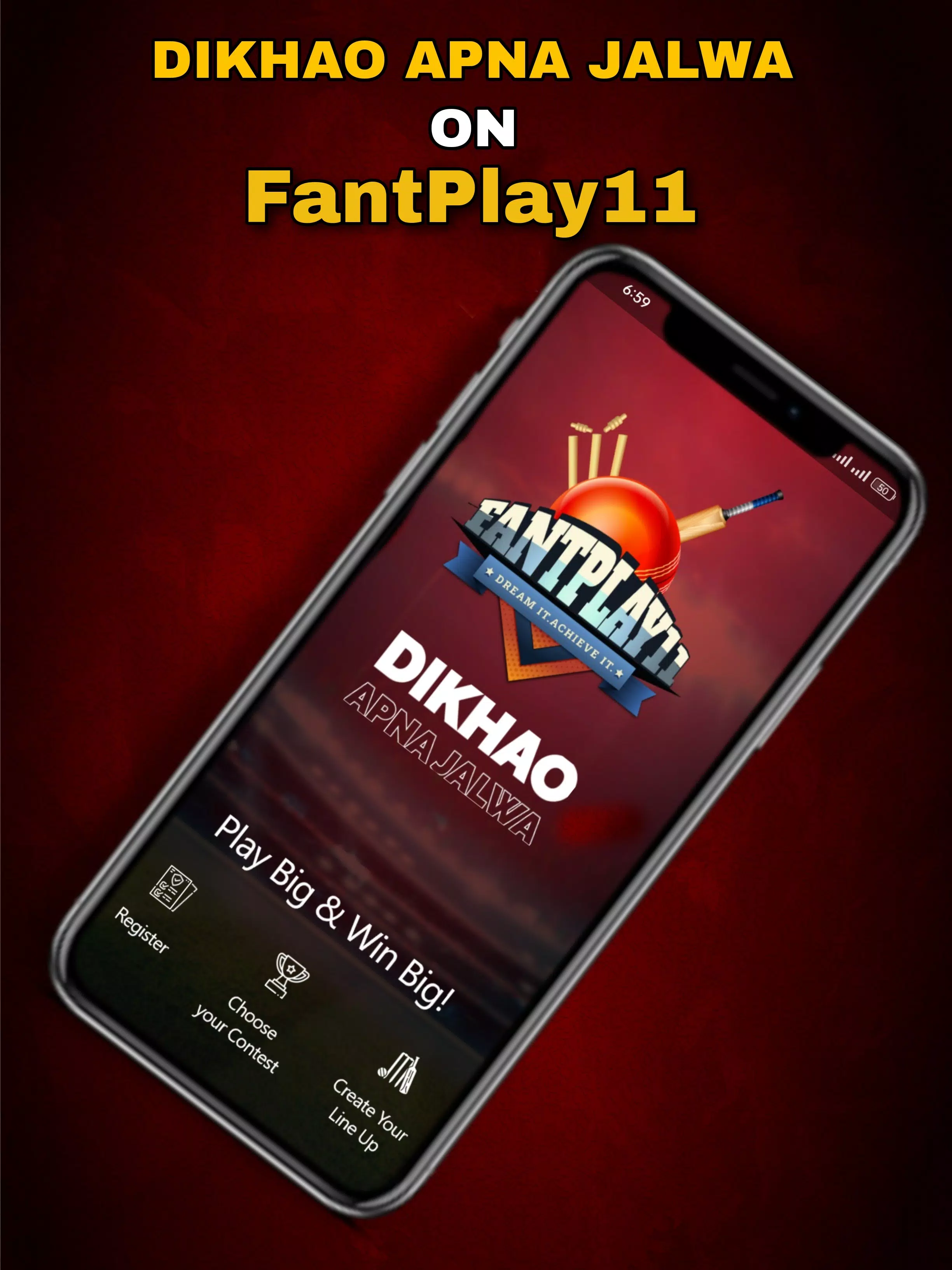 FantPlay11:Fantasy Cricket App Schermafbeelding 1