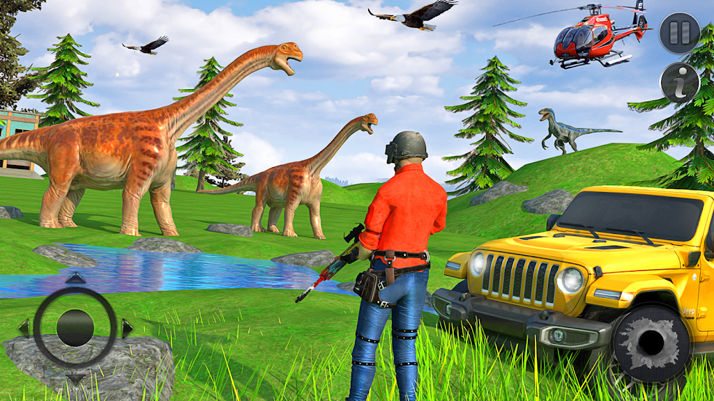 Wild Dino Hunter 3D Gun Games Captura de tela 3