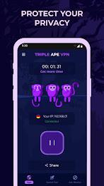 Triple Ape VPN - Safe & Secure Скриншот 1