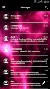 SMS Messages GlassNebula Theme 스크린샷 3